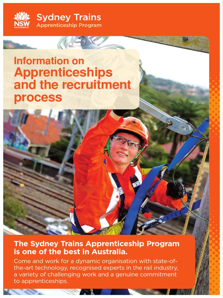 Sydney Trains Apprenticeship Program 0 PDF Electrician