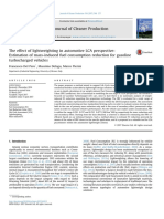 The Effect of Lightweighting in Automotive LCA Perspective Estimation of Mass-Induced Fuel Concumption Reduction For Gasoline Turbocharged Vehicles