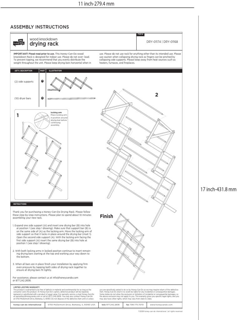 Drying Rack: Assembly Instructions | PDF | Nature | Business