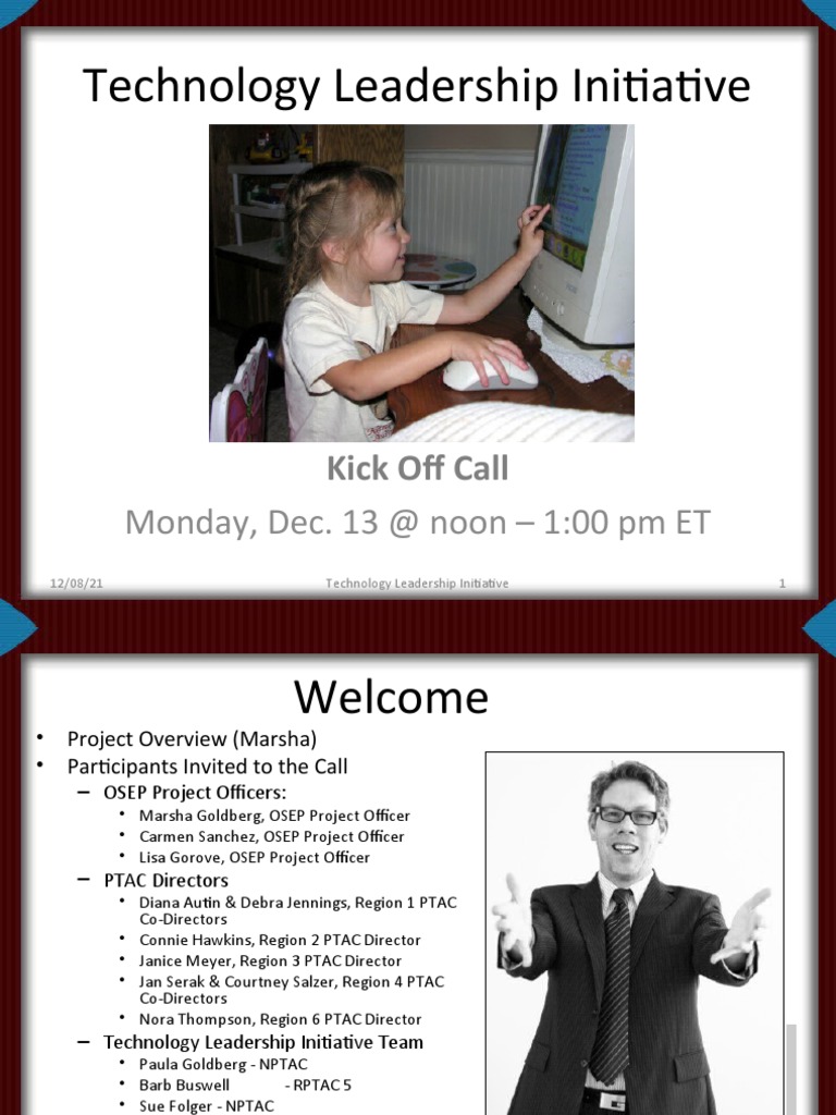 Technology Leadership Initiative Kickoff | PDF | Systems Science ...
