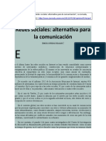 Simón Vargas Aguilar - Redes Sociales. Alternativas para La Comunicación