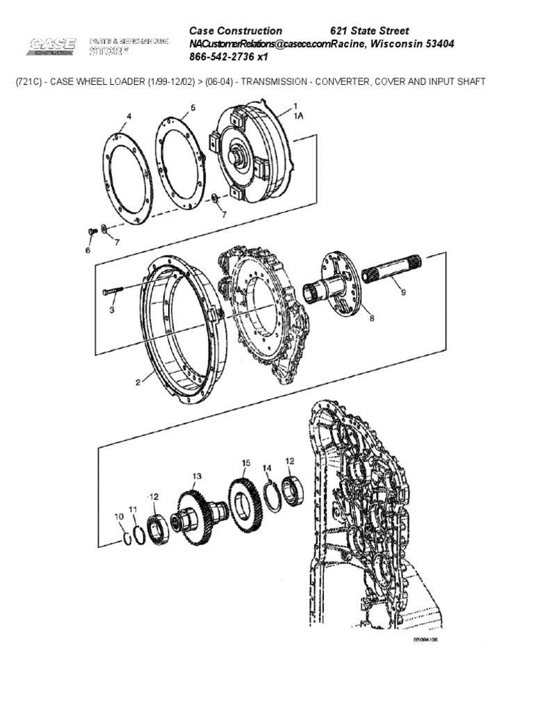 Transmission Converter, Cover and Input Shaft PDF Transmission