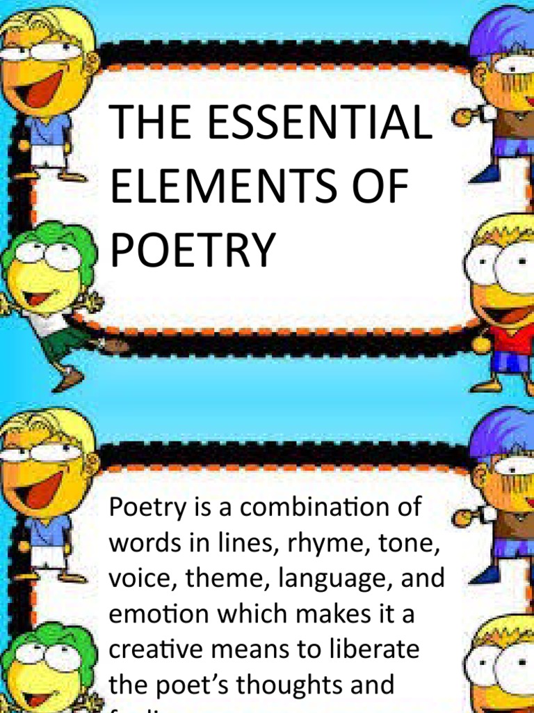 The Essential Elements of Poetry | PDF