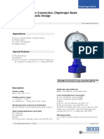 Threaded Process Connection, Diaphragm Seals Model 990.31, Plastic Design