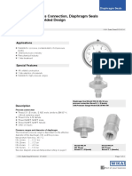 Threaded Process Connection, Diaphragm Seals Model 990.34, Welded Design