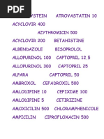 Look-Alike and Sound-Alike Drugs List | PDF | Drugs | Pharmacology