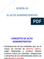 Sesión 10 El Acto Administrativo