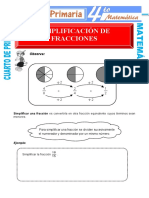 Simplificacion de Fracciones para Cuarto de Primaria