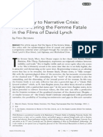 From Irony To Narrative Crisis: Reconsidering The Femme Fatale in The Films of David Lynch