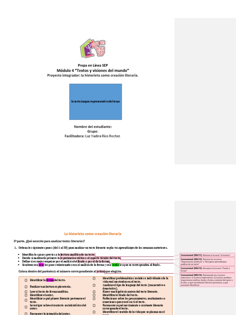 Modulo 4 Gen18 Proyecto Integrador La Historieta Como Creacion