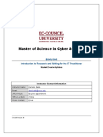 Master's in Cyber Security Research Writing