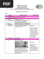Annotated Grade 1 Math Lesson Plan | PDF | Learning | Coins