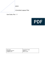 The Tellun Corporation TLN-442 Voltage Controlled Lowpass Filter User Guide, Rev. 1.1