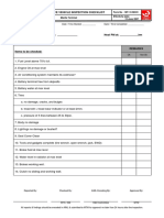 299 Service Vehicle Checklist