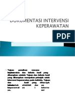 Dokumentasi Intervensi Keperawatan