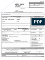 III II : Employer'S Data Form (Edf)