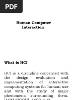 Human Computer Interaction