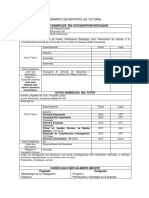 Formato de Reporte de La Tutoría. Proyecto II