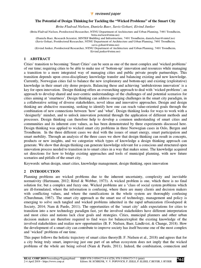 Design Thinking for Smart City Challenges | PDF | Design Thinking | Design