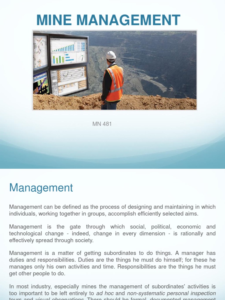 Effective Mine Management Strategies | PDF | Performance Appraisal | Mining