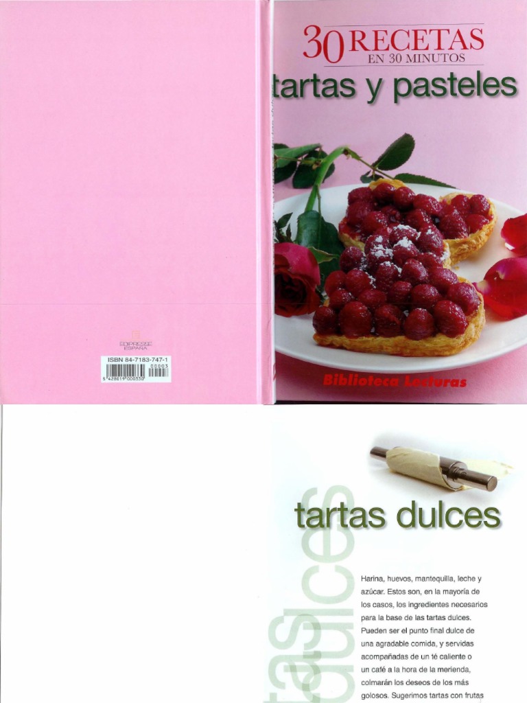 Recetas de Tartas Dulces en 30 Minutos | PDF | Crema | Tarta de queso