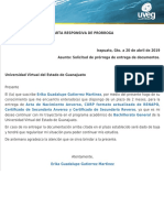 Documento Responsivo Prorroga