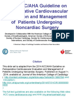 Perioperative Management of Cardiac Patient For Noncardiac Surgery