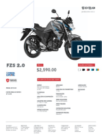 FZS 2.0 Yamaha $2,590