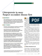 Osteoporosis in Men Suspect Secondary Disease First