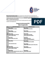 Cronograma Matrícula Presencial 2018 2 17jul18 PDF