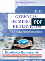 Gerencia de Mercadeo de Servicios Seminario Febrero 2020 Ing. Ivonne Modera P