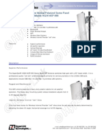 2.4 GHZ 14 Dbi 90 Degree Vertical Polarized Sector Panel Wireless Lan Antenna - Model: Hg2414Sp-090