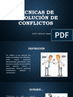 Técnicas de Resolución de Conflictos