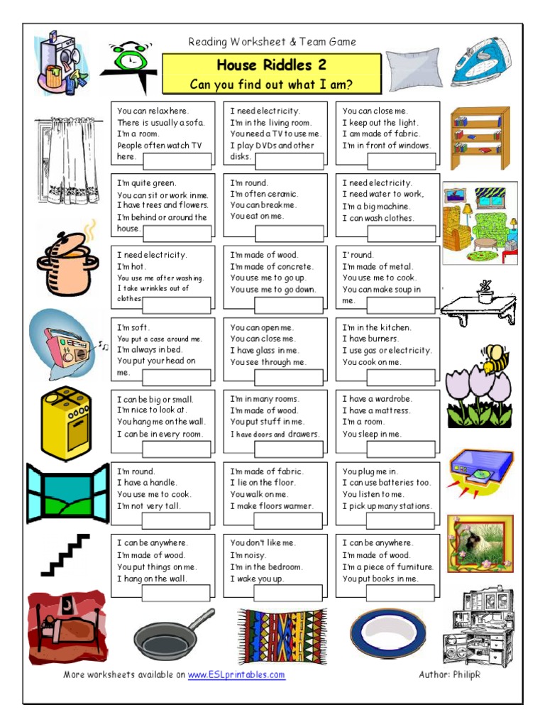 House Riddles 2 Medium Activities Promoting Classroom Dynamics Group