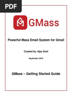 Powerful Mass Email System For Gmail: Gmass - Getting Started Guide