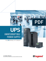 Uninterruptible Power Supply: THE Range Up To 800kva