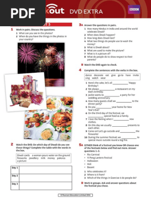 Speakout DVD Extra Elementary Unit 3