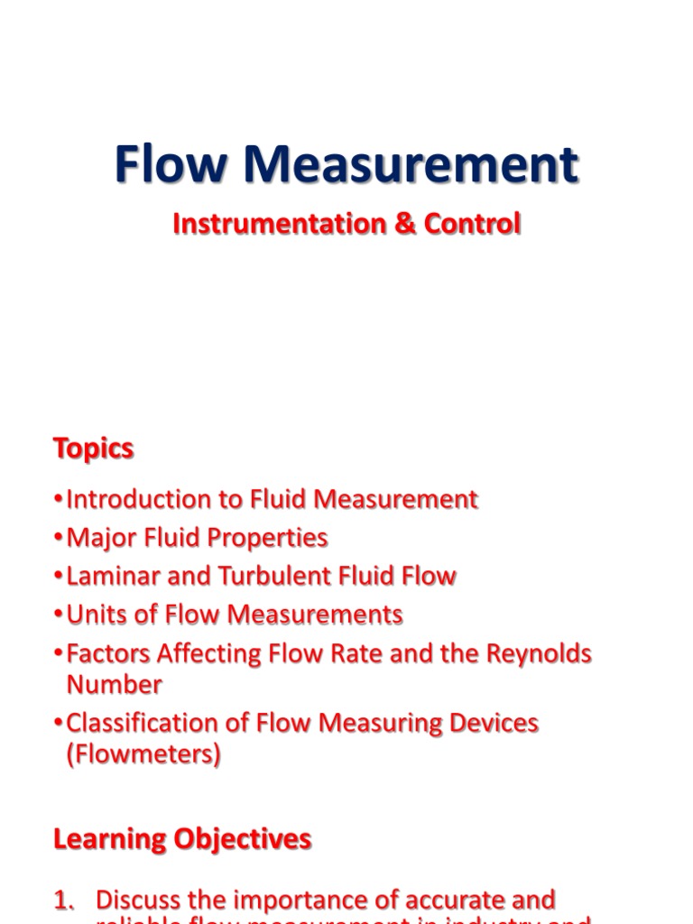Flow Measurement Pdf Pdf Flow Measurement Fluid Dynamics