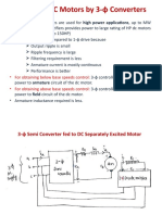 Control of DC Motors by 3-φ Converters