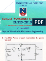 Circuit WorkSheet Challenge