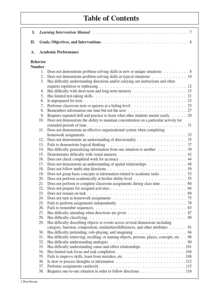 Learning Intervention Manual