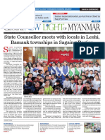 State Counsellor Meets With Locals in Leshi, Bamauk Townships in Sagaing Region