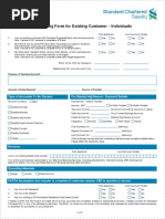 CASA Account Opening Form For Existing Customer - Individuals