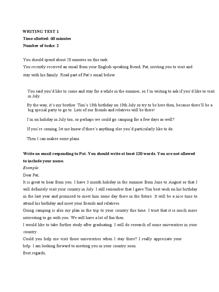 Email and Essay Writing Test Guide | PDF | Advertising | Festival