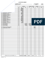 Lilongwe English North October 2018: Accounts Sheet