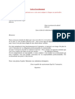 Lettre Avertissement