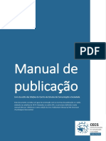 Manual de Publicação - Livro de Estilo Das Edições Do Centro de Estudos de Comunicação
