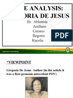 Case Analysis: Gregoria de Jesus: By: Ablanida Arellano Cerrero Regoris Racelis