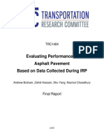 TRC1404 Evaluating Performance of Asphalt Pavement Based On Data Collected During IRP PDF