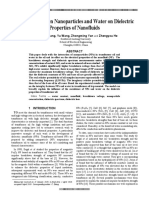 Interplay Between Nanoparticles and Water On Dielectric Properties of Nanofluids